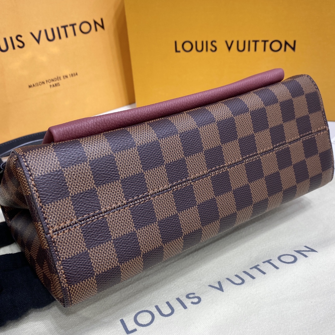 Louis Vuitton VAVIN PM Handbag Damier Ebene N40109 Bordeaux